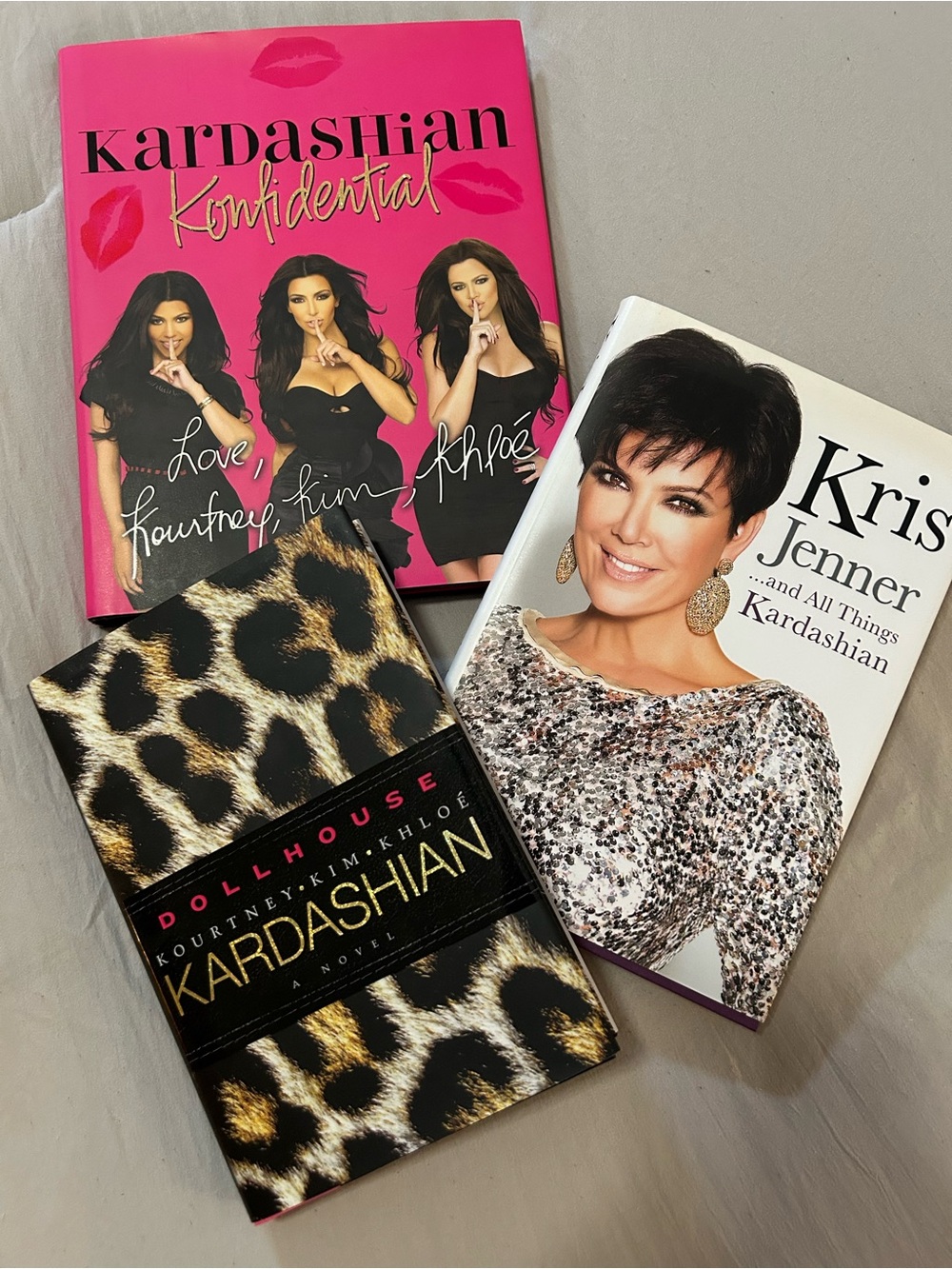 Kardashian Kollection Trio Notebooks in Hot Pink, Leopard & White Cover Designs